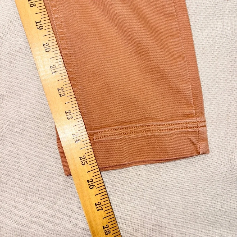 Everlane Womens Straight Leg Crop Chino Pants Terracotta Orange High Rise Size 6